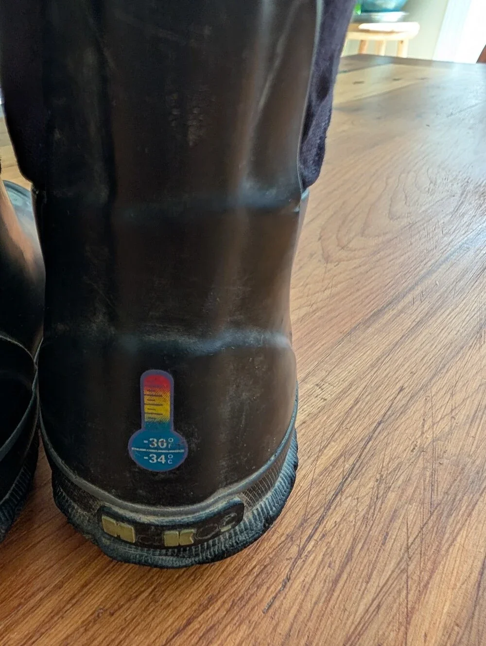 Kids Black Insulated Waterproof Rain & Snow Boots with Pull Tabs